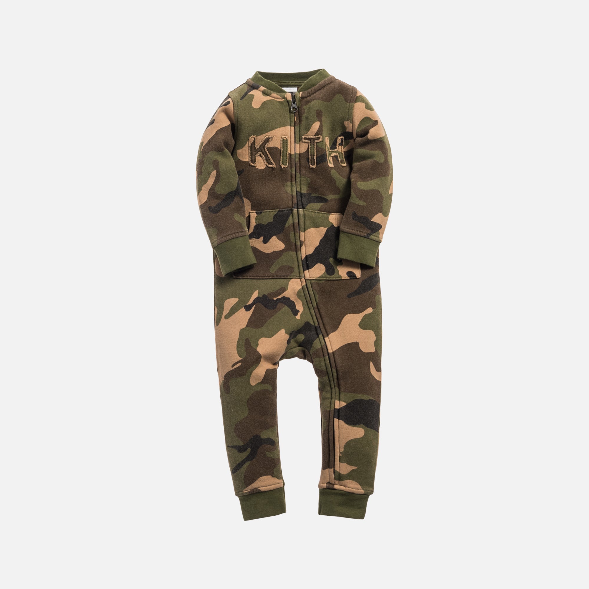Kith Kids Toddlers Crew Coverall - Woodland Camo