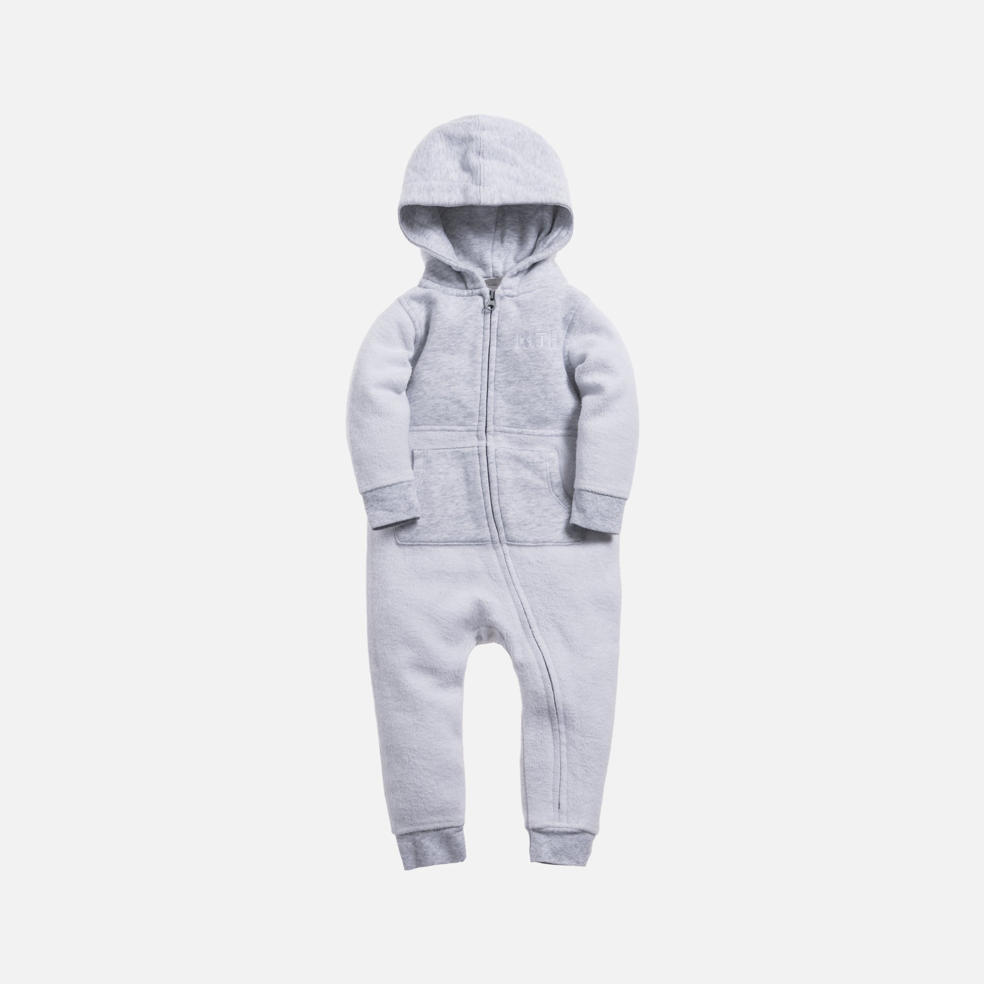 Kith Kids Toddlers Blocked Williams Coverall - Heather Grey