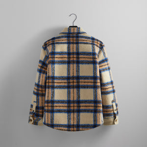 hooded zip-up puffer jacket Blau - RvceShops Sheridan Shirt Jacket
