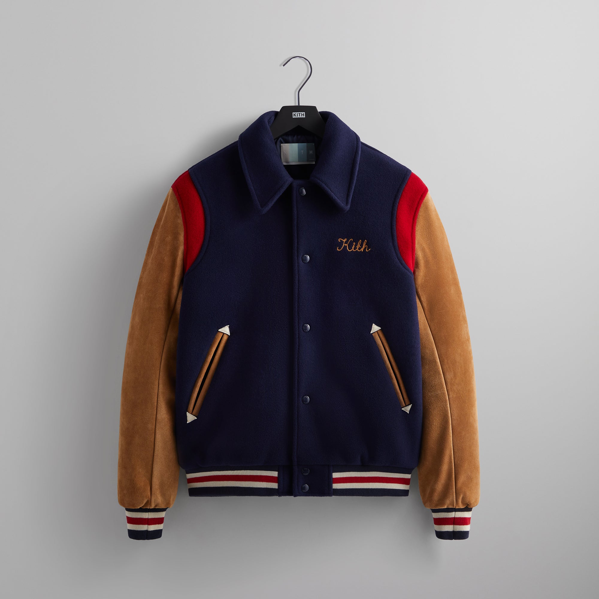 Kith Varsity Wool Coaches Jacket - Nocturnal