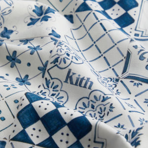 Kith Azulejo Tiles Thompson Camp Collar Shirt - Sandrift