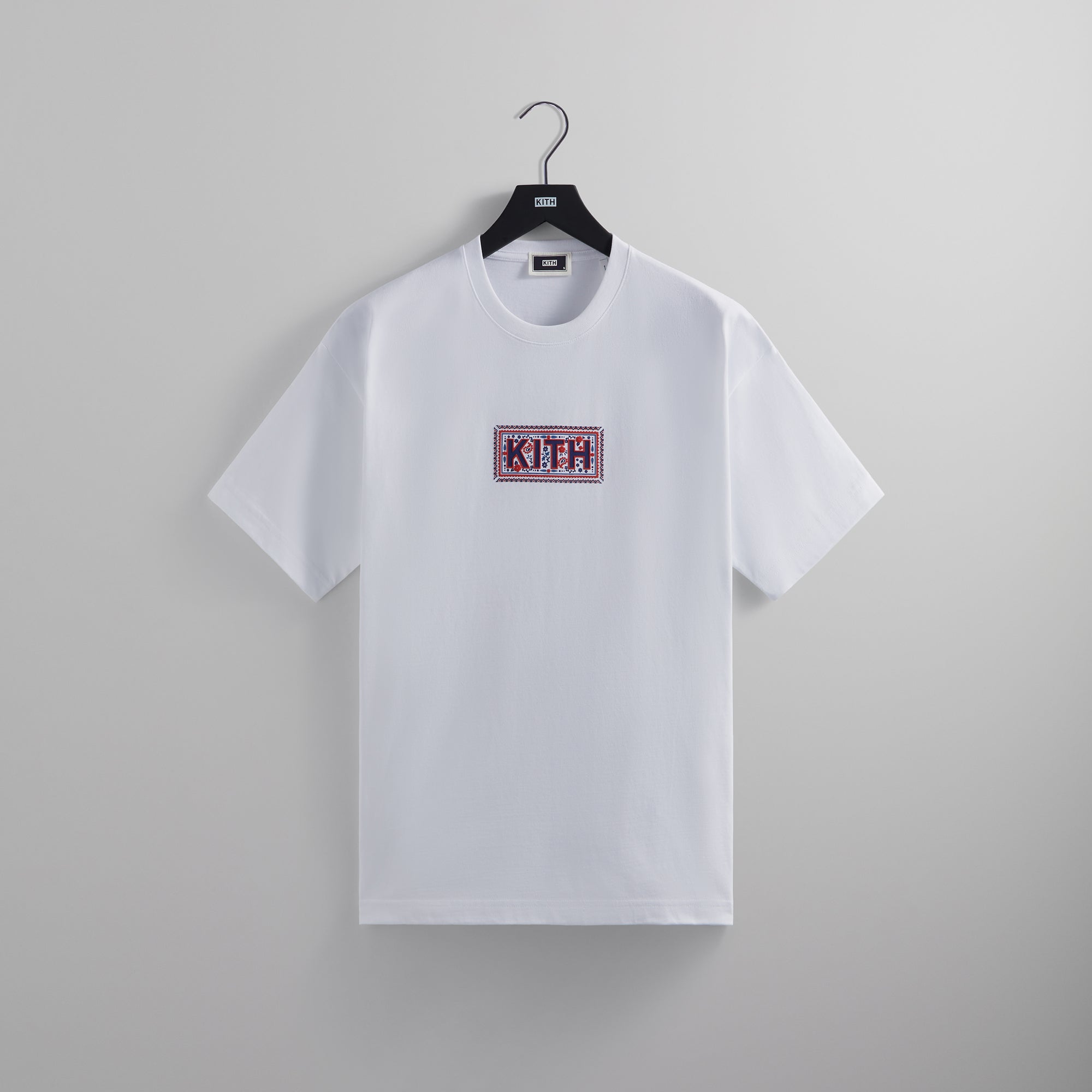 Kith Needlepoint Classic Logo Tee - White – Kith Europe