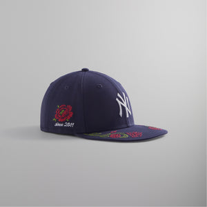 Kith & New Era for Yankees Floral Frame 59FIFTY - Nocturnal