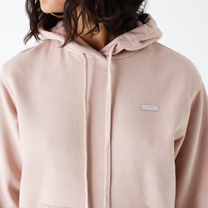 the north face drew peak hoodie white