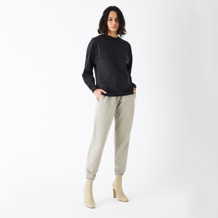 Kith Women Lucy L/S Tee - Washed Black