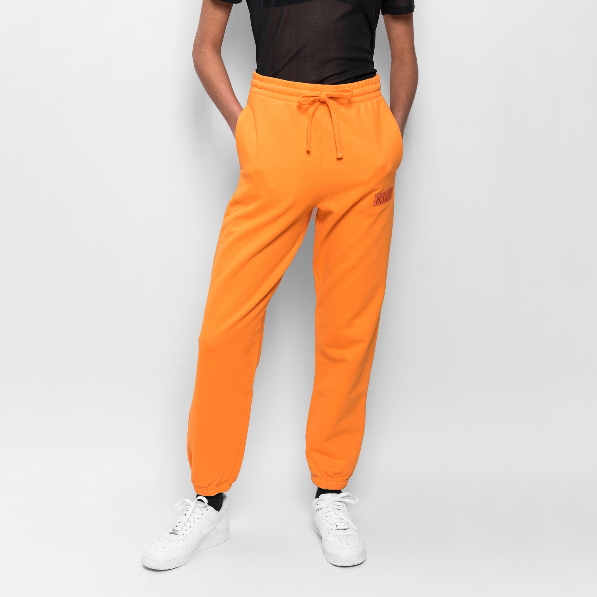 orange sweatpants mens