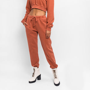 burnt orange sweatpants