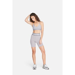 women grey biker shorts