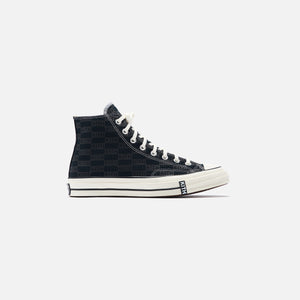 black and white checkered converse