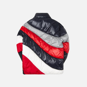 moncler jacket red white and blue