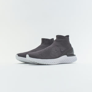 nike rise react flyknit thunder grey