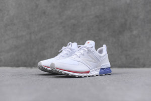 new balance white red and blue