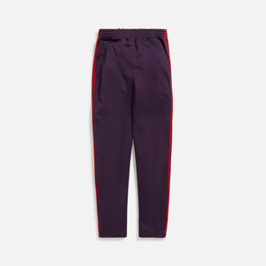 Needles Poly Smooth Narrow Track Pant - Dark Purple