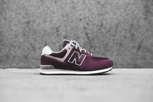 burgundy new balance kids