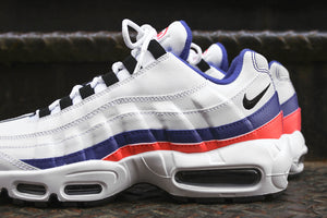 blue red and white air max 95