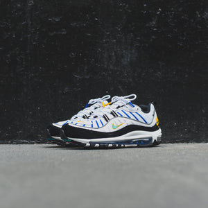 nike air max 98 white teal nebula university gold