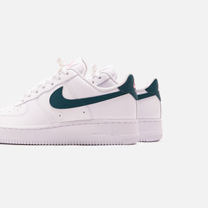 nike air force 1 teal and white