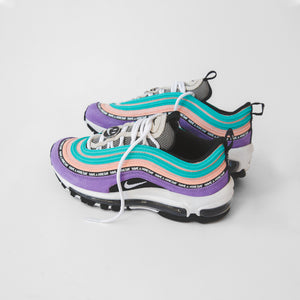 purple and turquoise air max 97