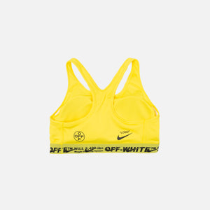 off white yellow sports bra