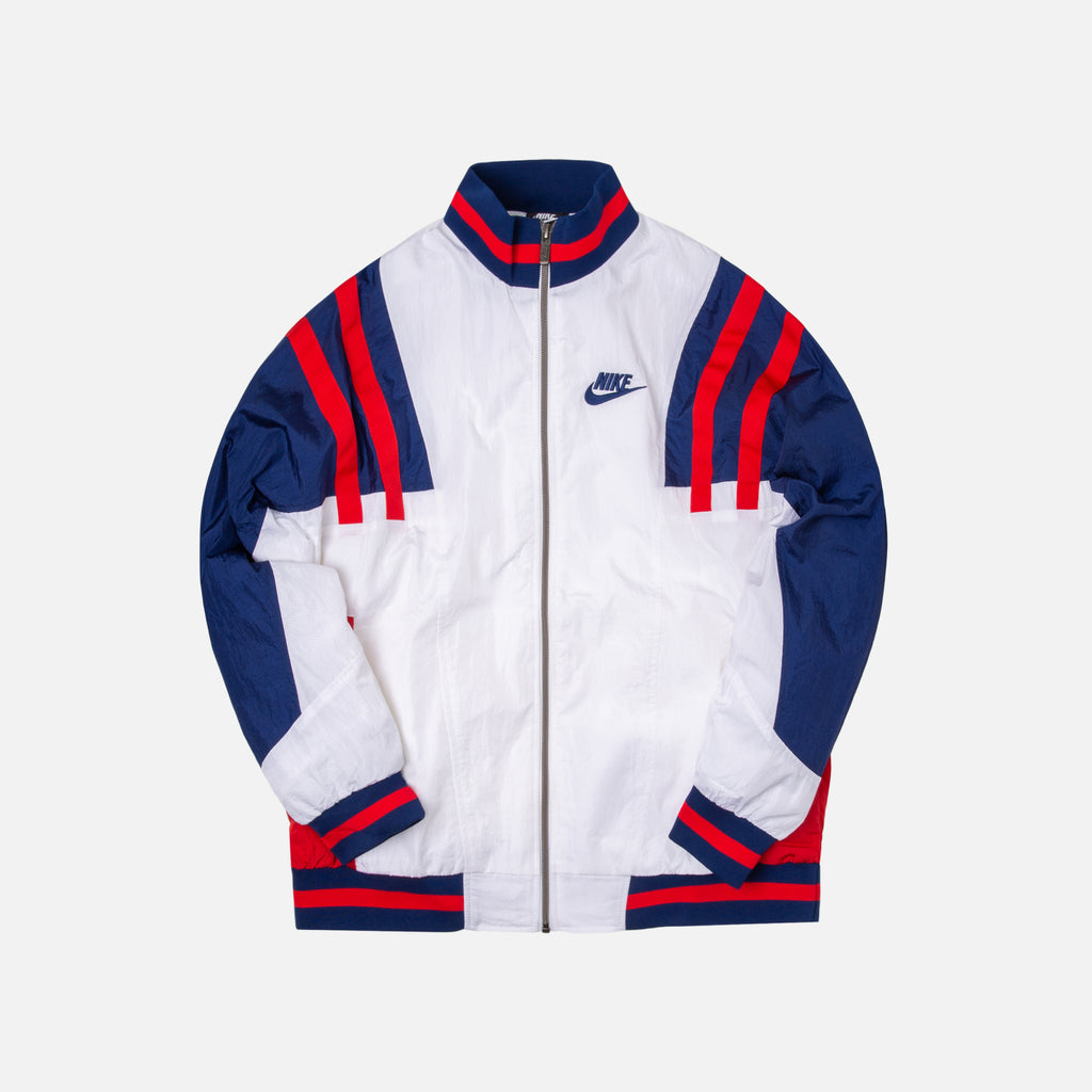 Nike Woven Re-issue Jacket - White / Blue / Red – Kith
