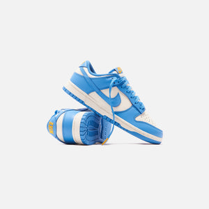 women's nike dunk low sail coast university gold