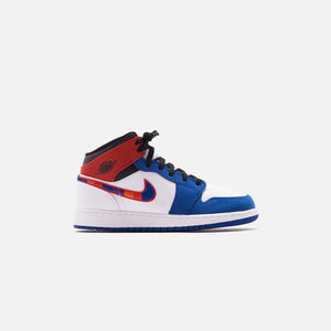 blue and black jordan 1 grade school