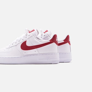 nike air force 1 white and red womens