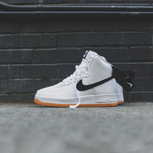 nike air force 1 high white black gum bottom