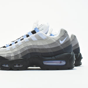 gray and blue air max 95