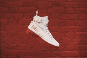 sf air force 1 mid red ivory