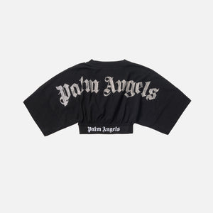 palm angels cropped logo t shirt