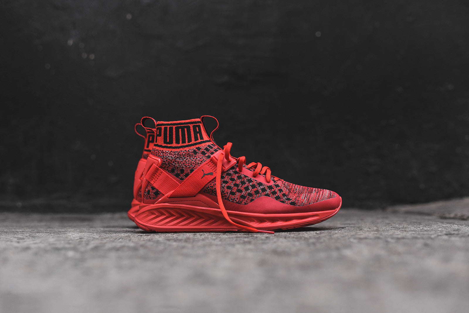 puma ignite evoknit kids red