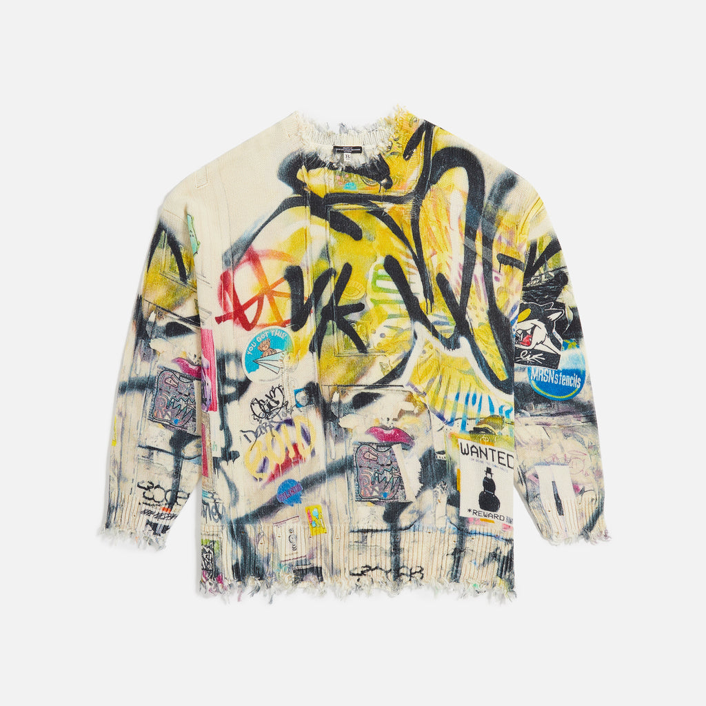 R13 Crosby Btw Grand And Howard Oversized Sweater - Graffiti – Kith