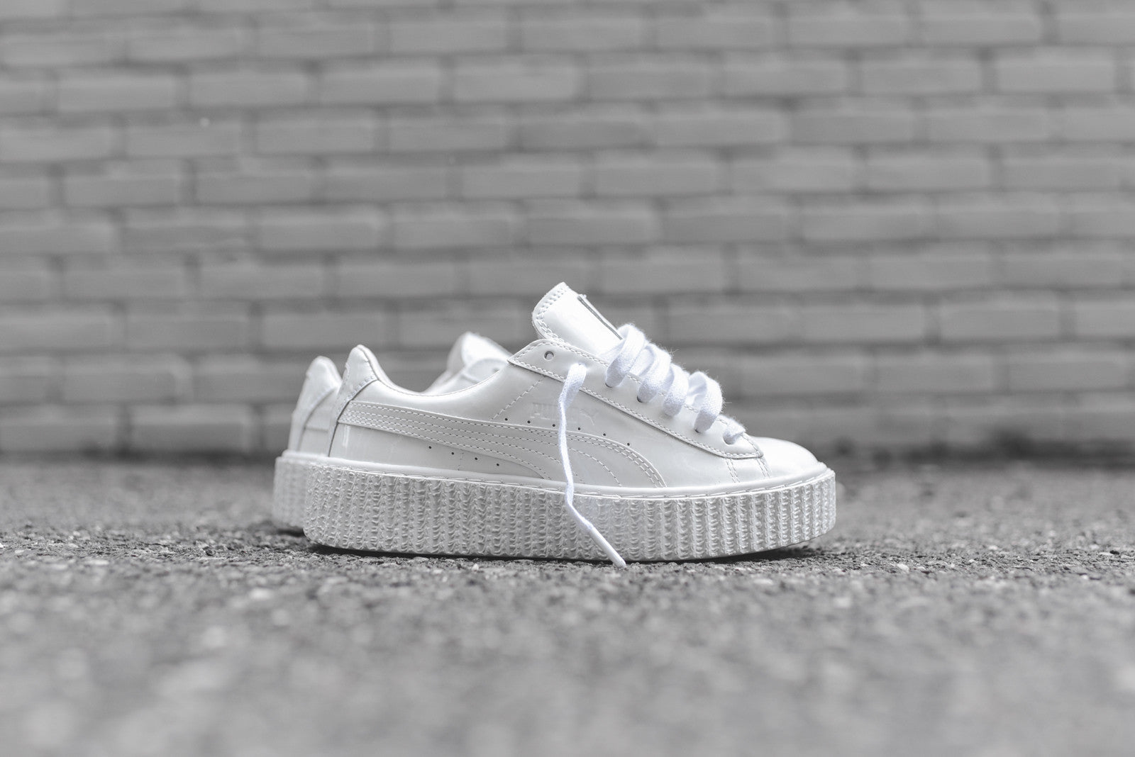 puma creepers bianche