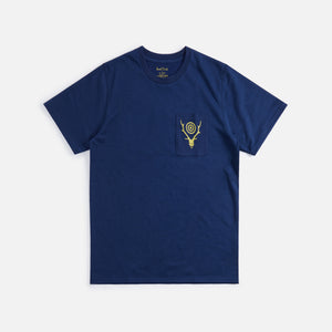 South2 West8 Round Pocket Tee - Circle Horn Navy – Kith