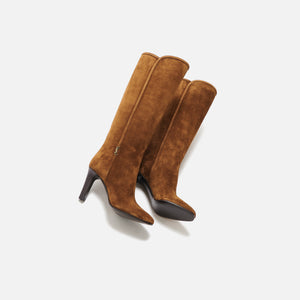 ysl cognac boots