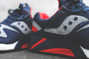 saucony grid 9000 homme rouge
