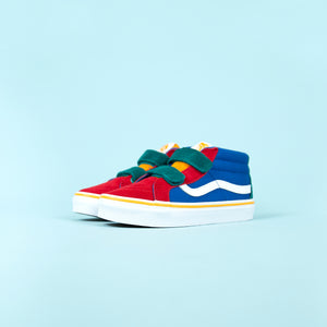 kids color block vans