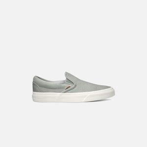 vans woven check slip on grey