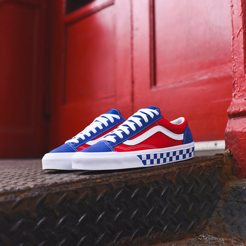 vans style 36 blue red