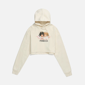 sand cropped hoodie