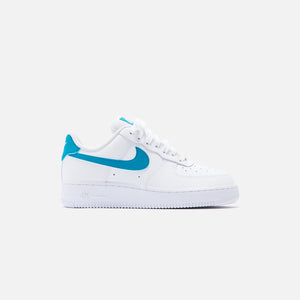 nike air force 1 teal and white