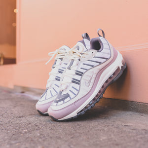 air max 98 summit white on feet