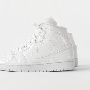 patent leather jordan 1 white