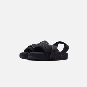black 3 strap sandal