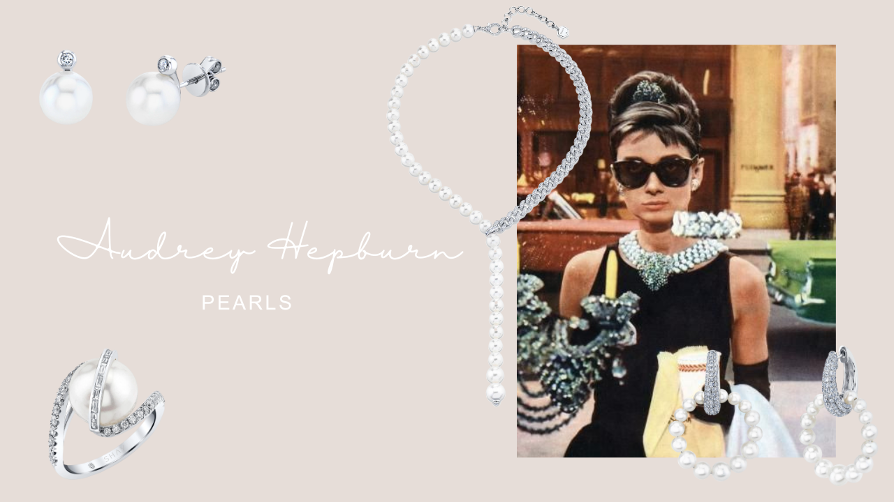 Audrey Hepburn & Pearls