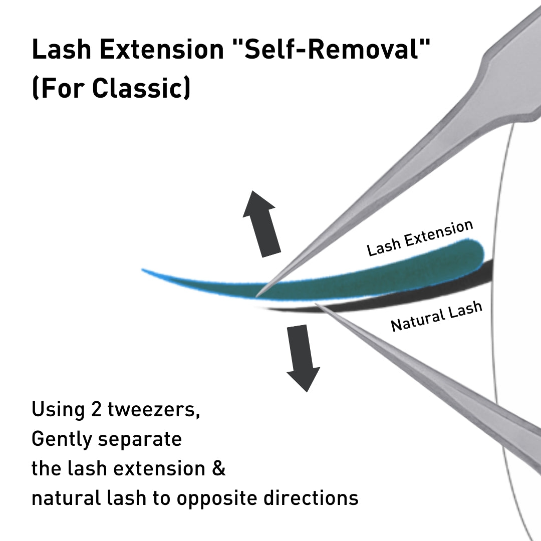 How to remove eyelash extensions at home by bl blink lashes