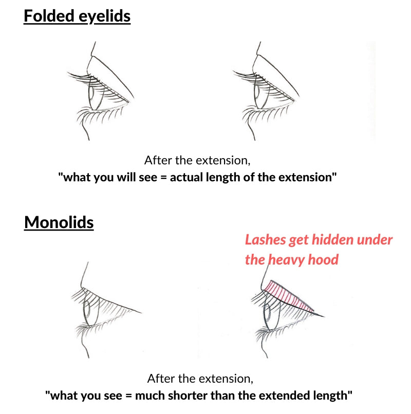 your guide to eyelash extensions for monolid eyes