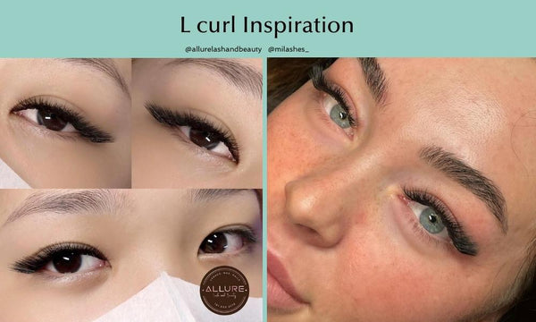 L & L+ curl eyelash extension inspirations & lash maps