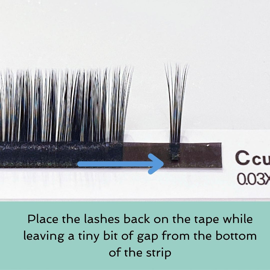 Step-by-step: How to make mega volume lash fan